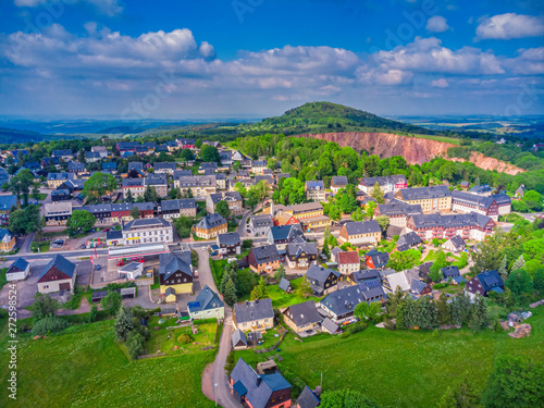 Health resort Altenberg in Saxony in spring