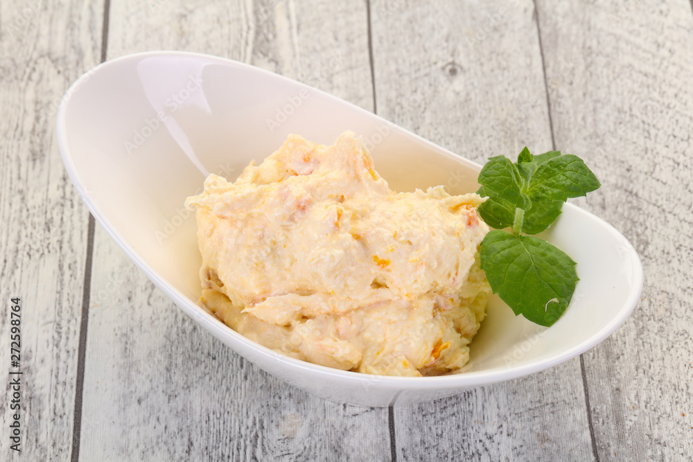 Curd with dry apricot Curd with dry apricot