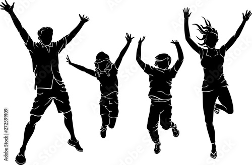 Happy Jump with Family