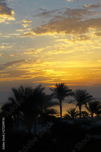 Seaview of cloudy early morning