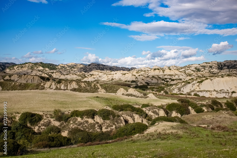 Obraz premium Badlands called calanchi. Landscape of Basilicata region. Matera province, Italy