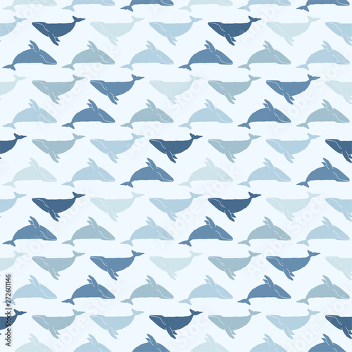 Whale Seamless pattern background texture