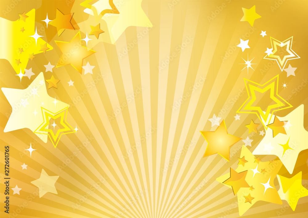 星が元気に飛び出すイラスト Stock Vector Adobe Stock