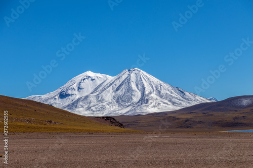 Laguna Miscanti high in the Andes Mountains in the Atacama Desert, northern Chile, South America