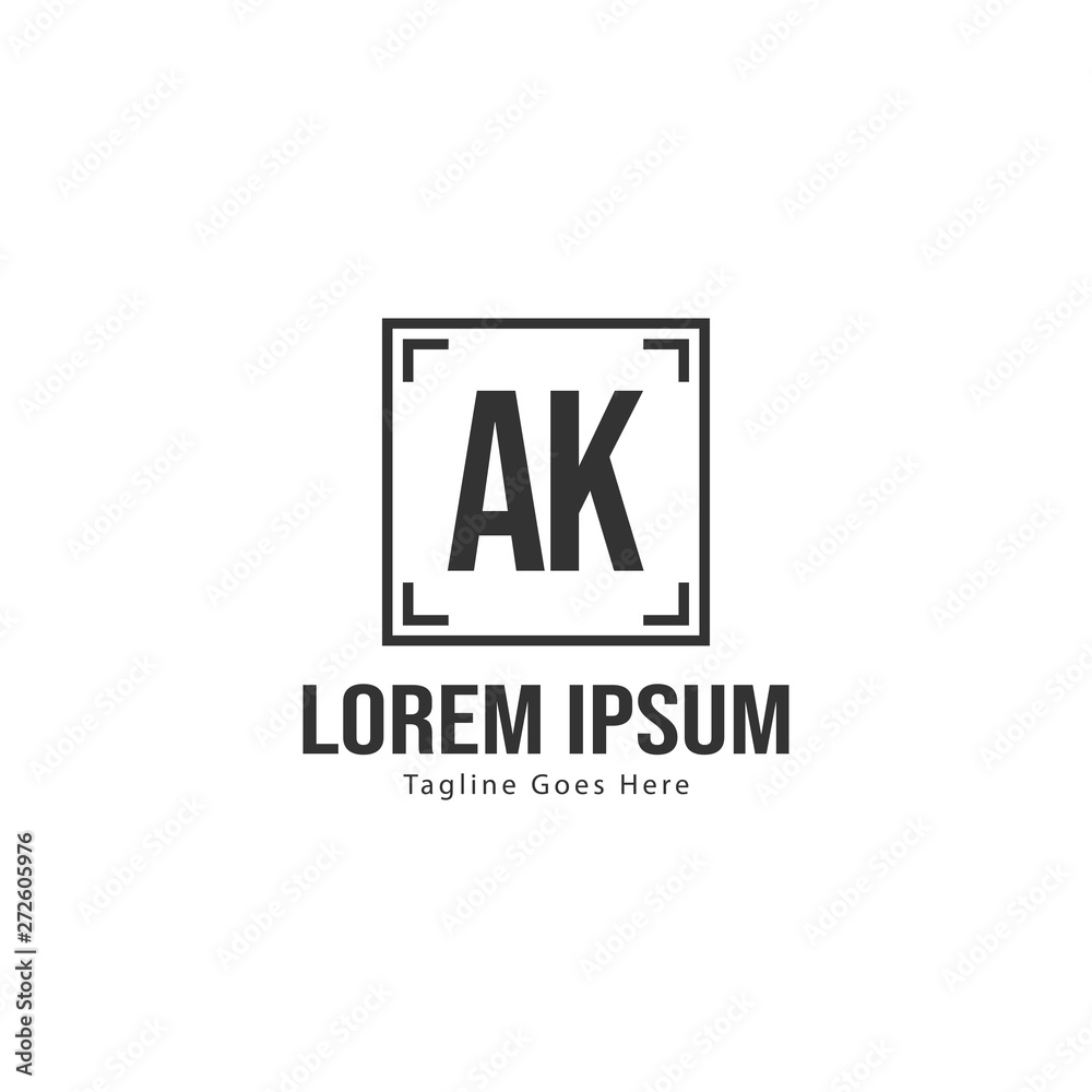 AK Letter Logo Design. Creative Modern AK Letters Icon Illustration AK Letter Logo Design. Creative Modern AK Letters Icon Illustration
