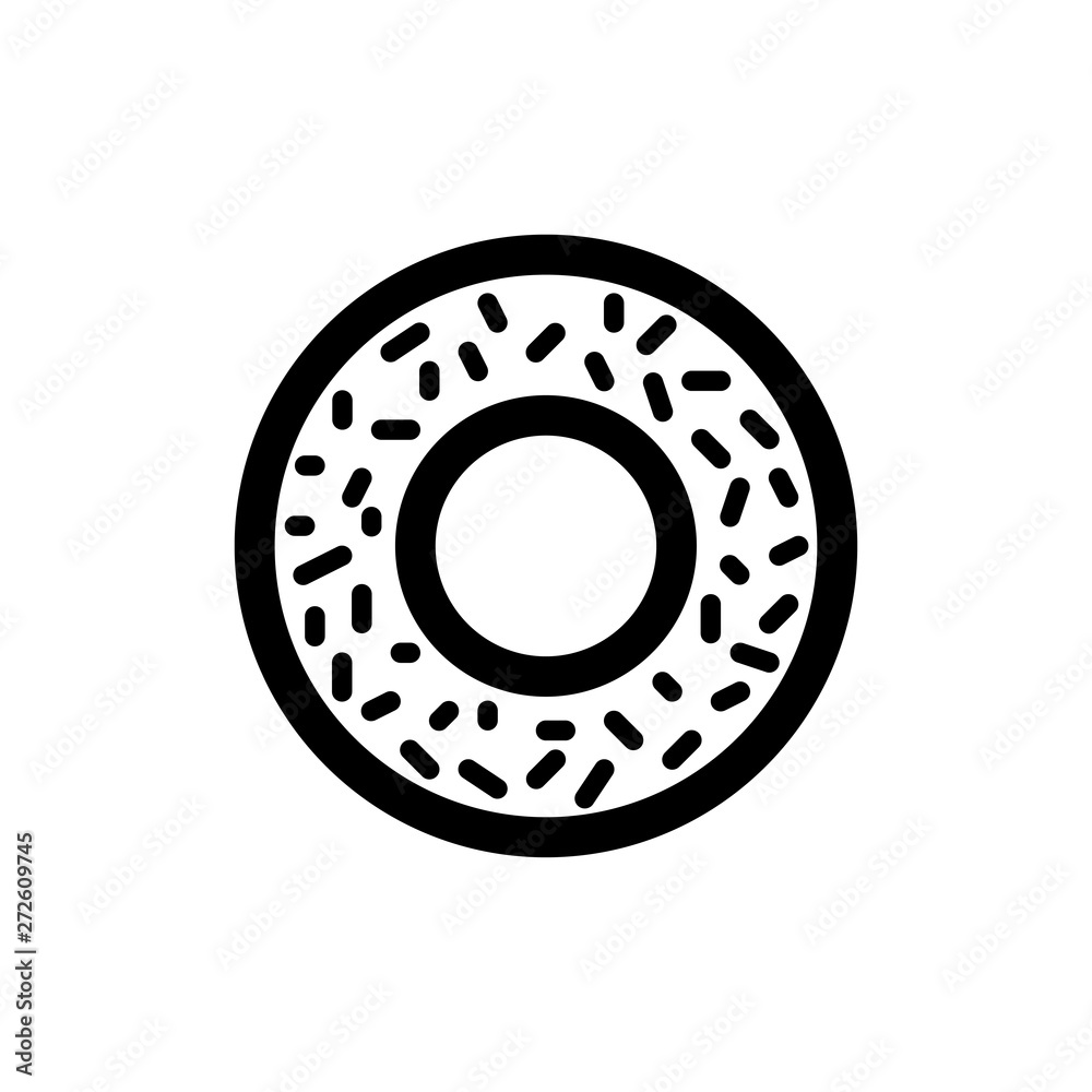 donut icon, food vector illustration donut icon, food vector illustration