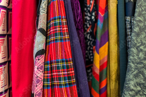 Different clothing textures: silk, linen, cotton © CrispyMedia