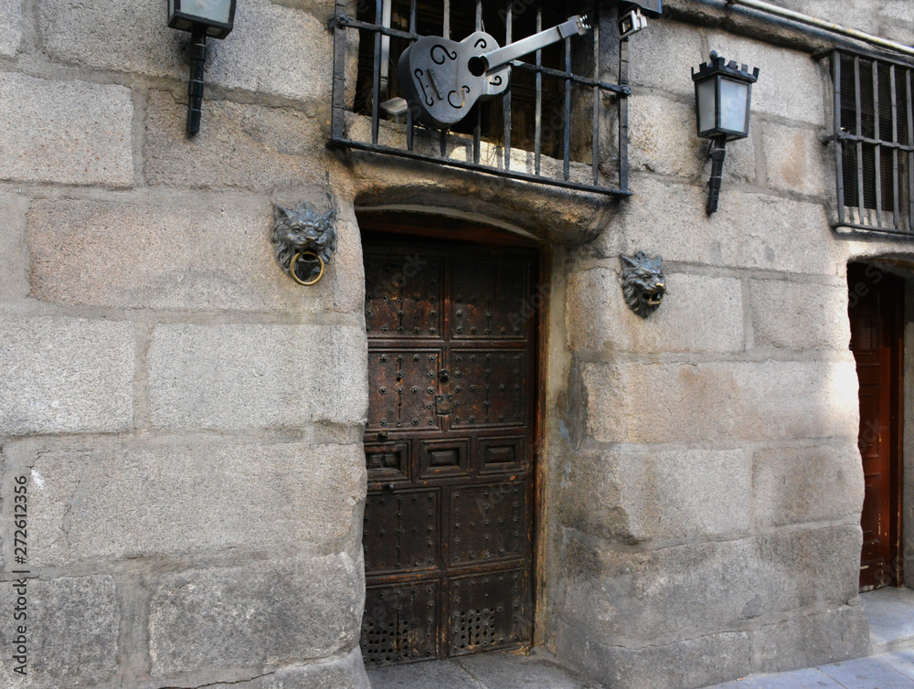 Old Town, Spanish Habsburg era architecture, Madrid, Spain. Old Town, Spanish Habsburg era architecture, Madrid, Spain.