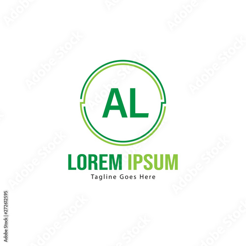 Free Download AL Letter Logo Design. Creative Modern AL Letters Icon Illustration - GFXLoad
