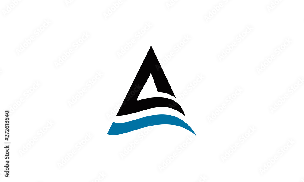 Fototapeta premium elegant A logo letter