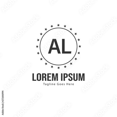 Free Download AL Letter Logo Design. Creative Modern AL Letters Icon Illustration - GFXLoad