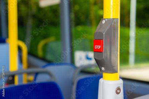 Stop Taste im Bus