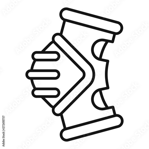 Bike back light icon. Outline bike back light vector icon for web design isolated on white background