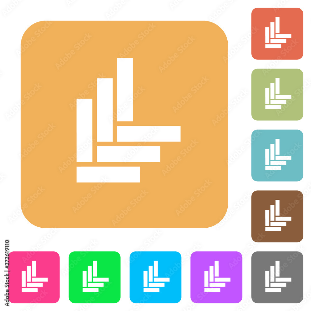 Parquet pattern rounded square flat icons Parquet pattern rounded square flat icons