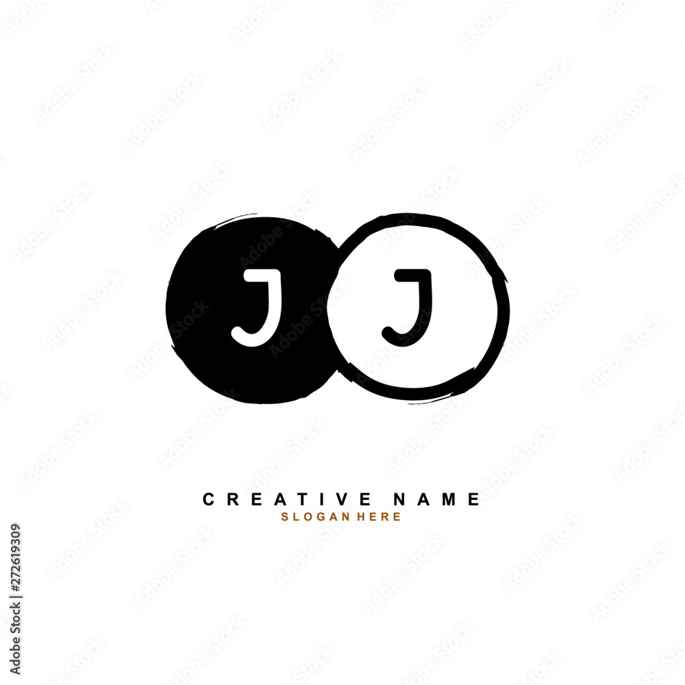 J JJ Initial logo template vector. Letter logo concept J JJ Initial logo template vector. Letter logo concept