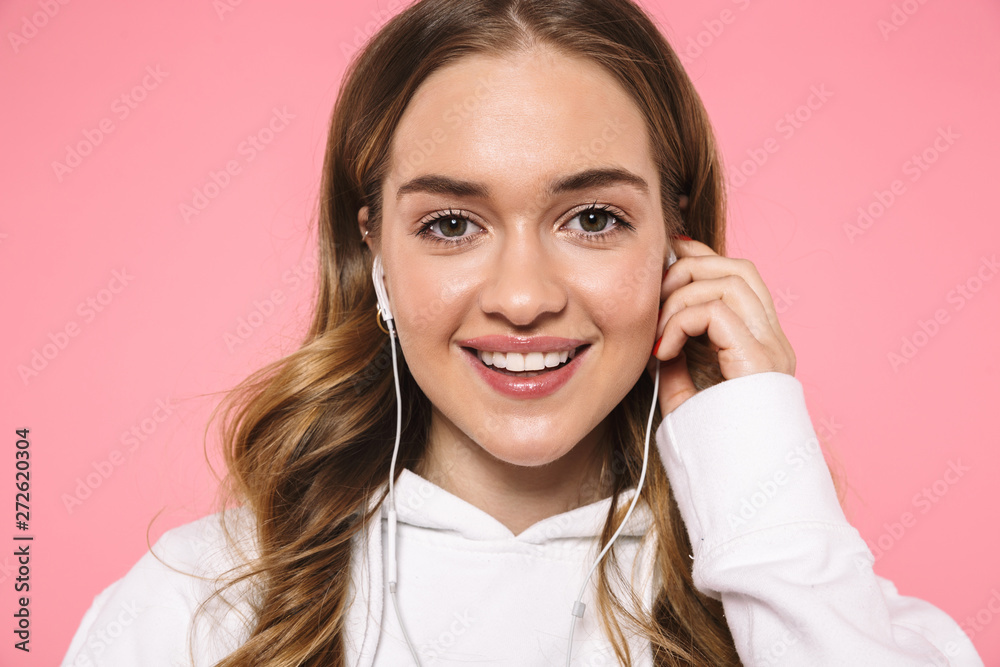 Close up image of Smiling woman wearing in casual clothes Close up image of Smiling woman wearing in casual clothes