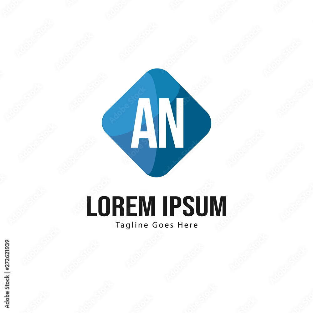 AN Letter Logo Design. Creative Modern AN Letters Icon Illustration AN Letter Logo Design. Creative Modern AN Letters Icon Illustration