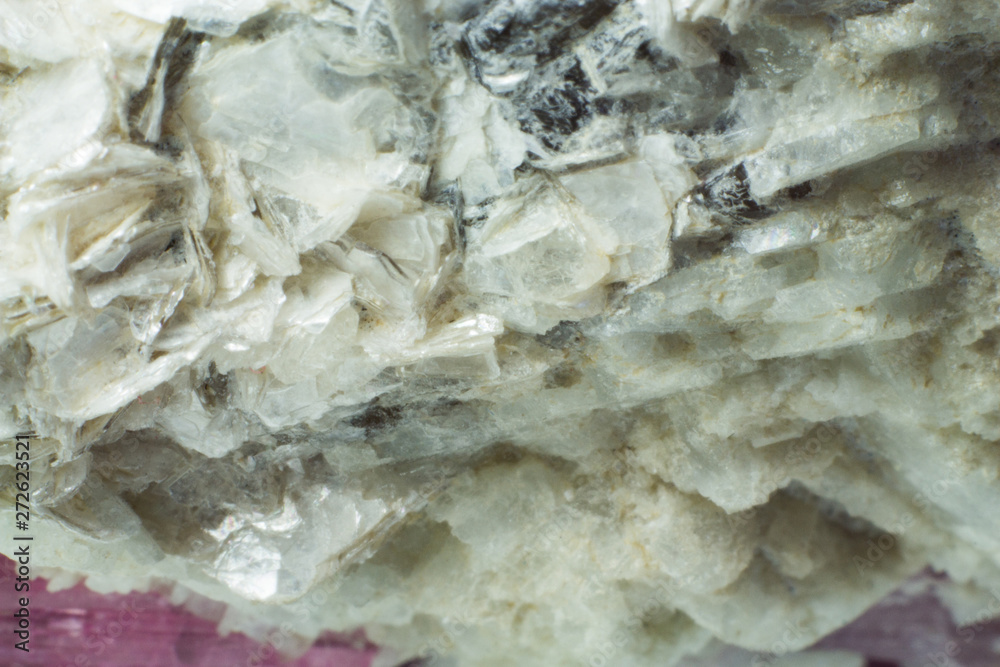 Macro texture of natural mineral pink elbaite