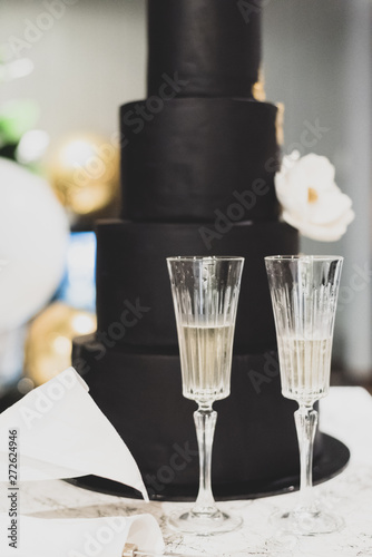 two glasses of champagne