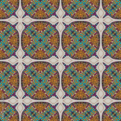 abstract background floral symmetrical pattern colorful folklore