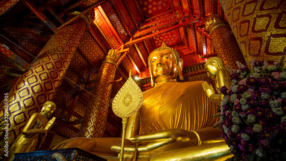 Buddha statue in Ayutthaya Province Thailand