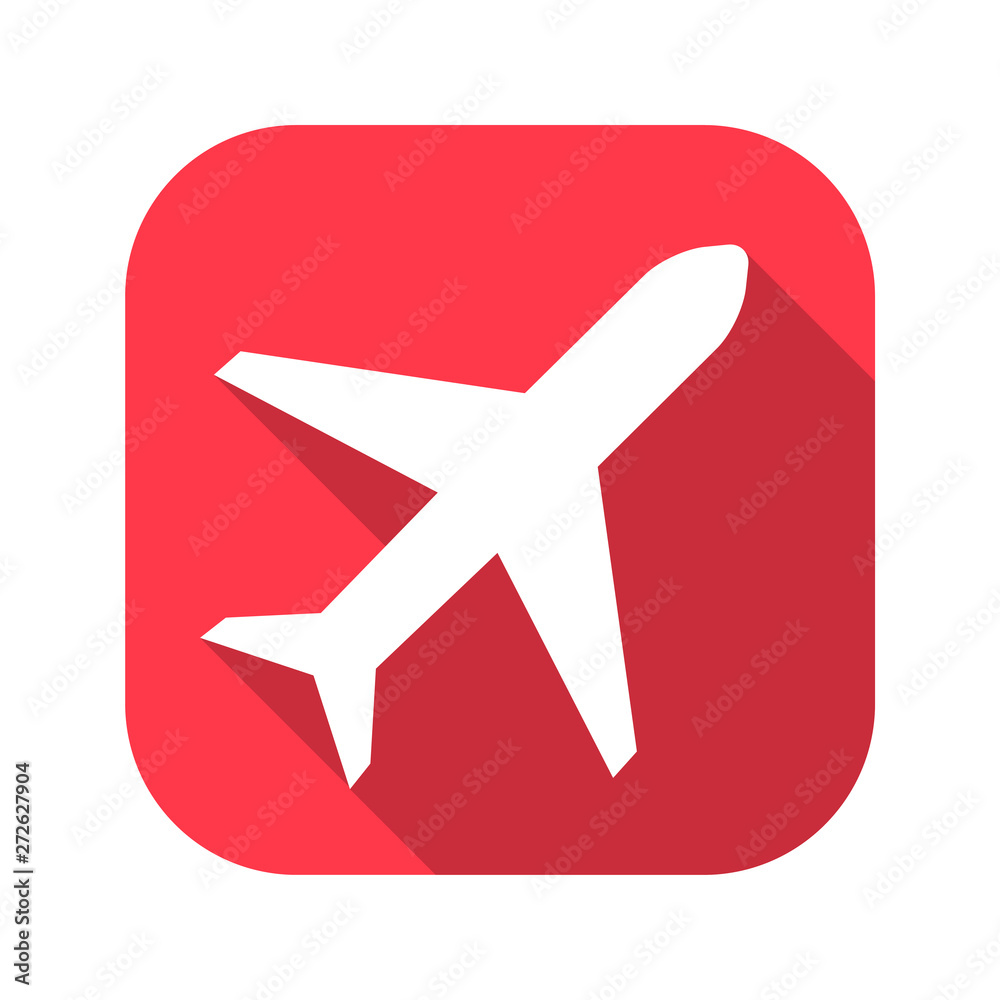 plane vector red icon in modern flat style isolated. Symbol plane is good for your web design. plane vector red icon in modern flat style isolated. Symbol plane is good for your web design.
