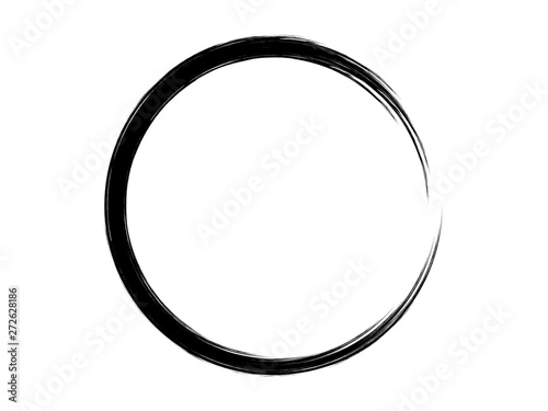 Black circle made for your project.Grunge black marking element.Black art circle made for your project.