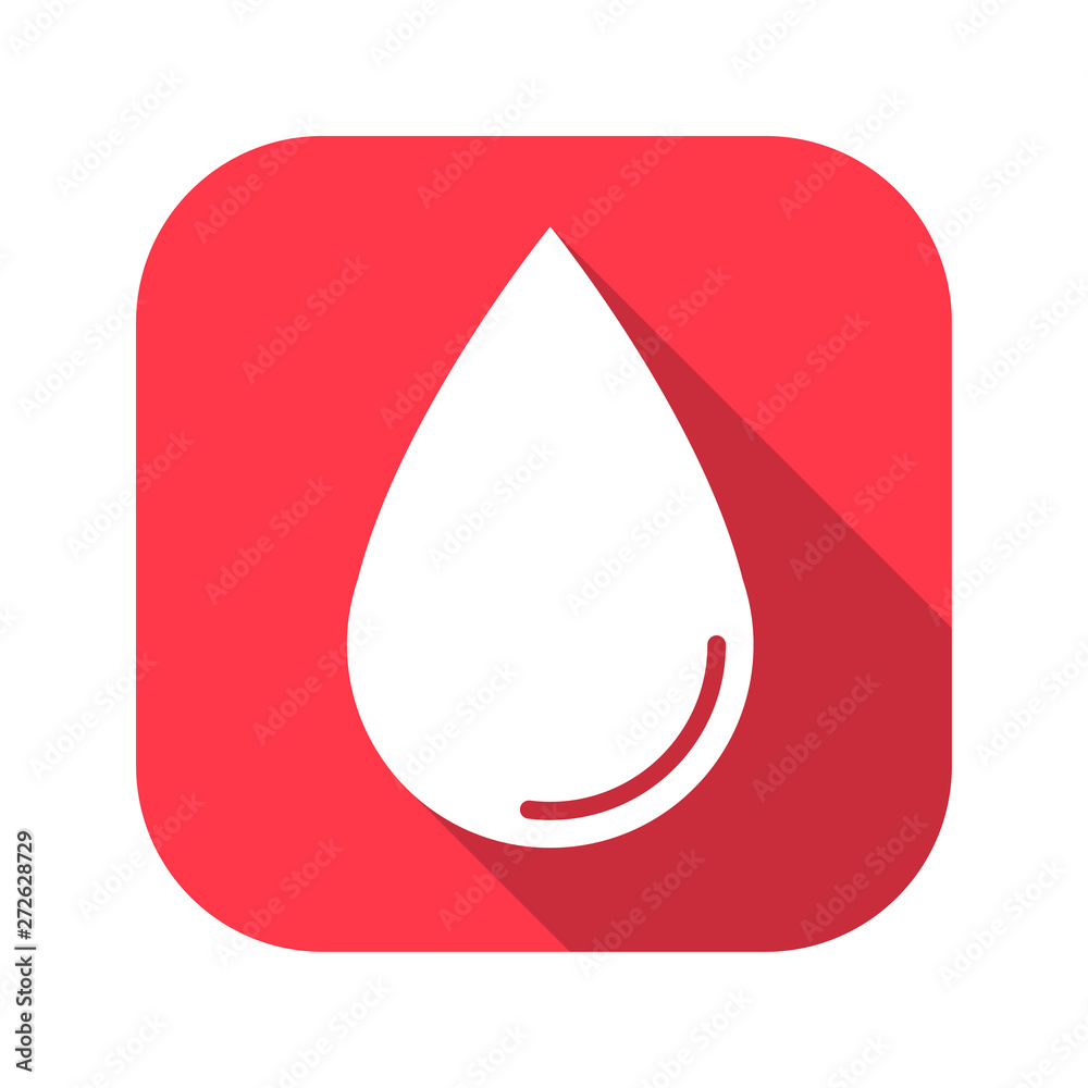 Drop vector red icon in modern flat style isolated. Drop can support is good for your web design. Drop vector red icon in modern flat style isolated. Drop can support is good for your web design.