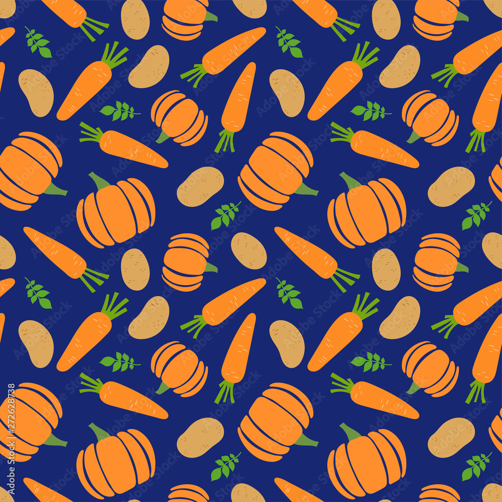 Pumpkins and carrots