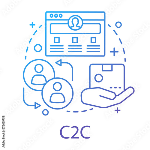 C2C concept icon