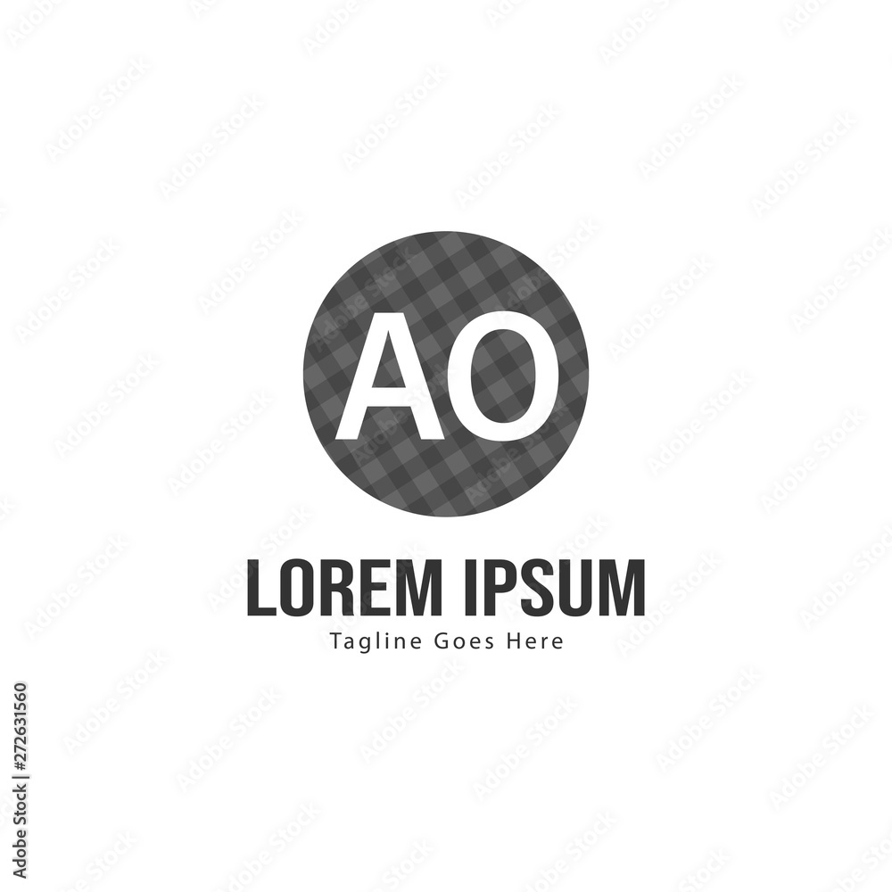 AO Letter Logo Design. Creative Modern AO Letters Icon Illustration AO Letter Logo Design. Creative Modern AO Letters Icon Illustration