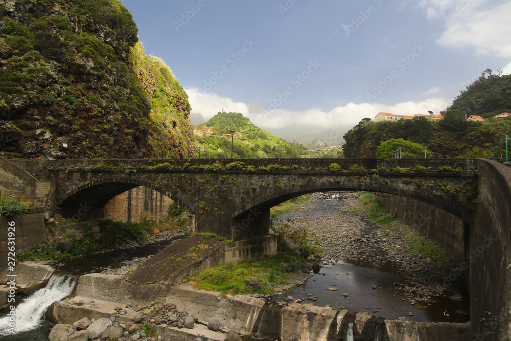 Old bridge in Sao Vicente village in Madeira Old bridge in Sao Vicente village in Madeira