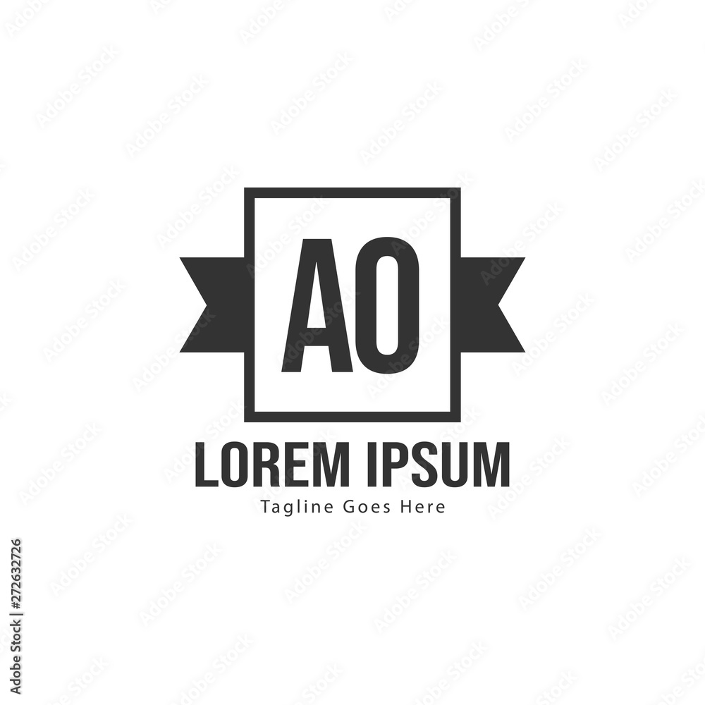 AO Letter Logo Design. Creative Modern AO Letters Icon Illustration AO Letter Logo Design. Creative Modern AO Letters Icon Illustration
