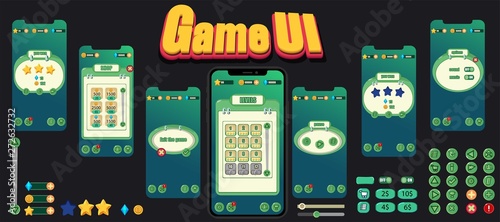 Complete set of graphical user interface (GUI) to build 2D video games 