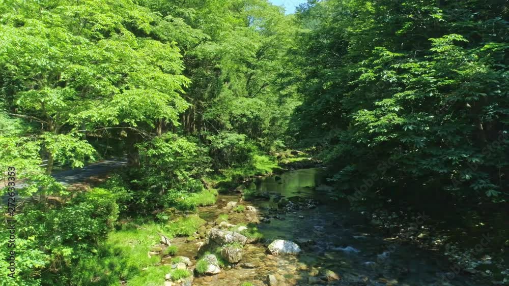 川・渓流・ドローン