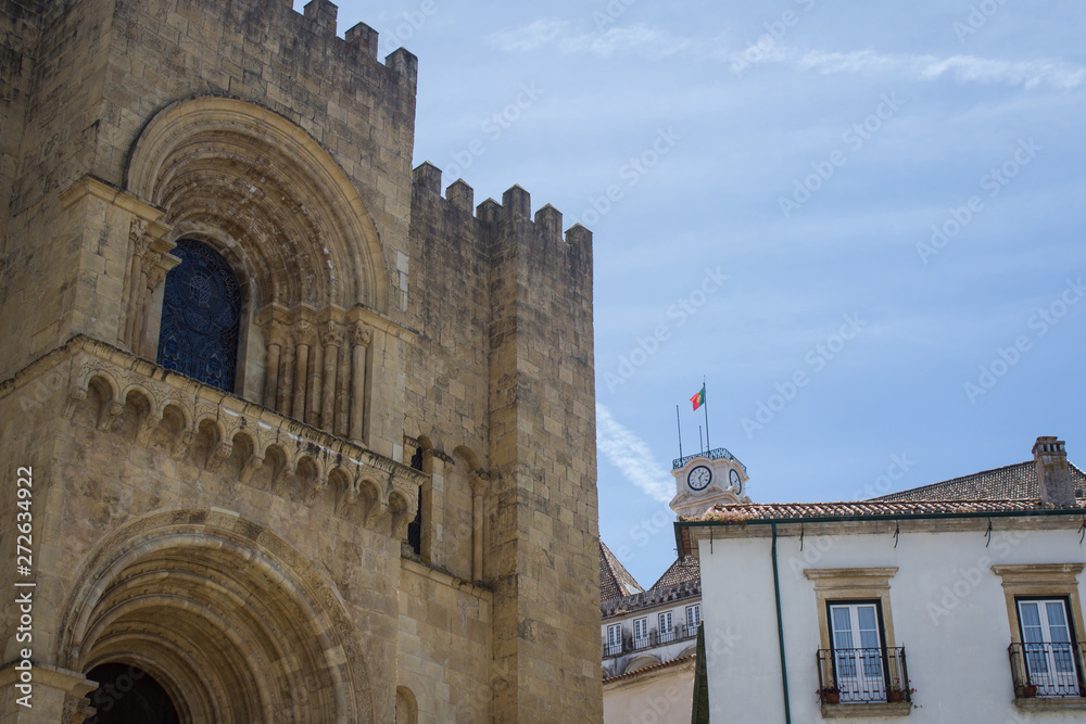Historic center of Coimbra, Portugal. Travel concept.