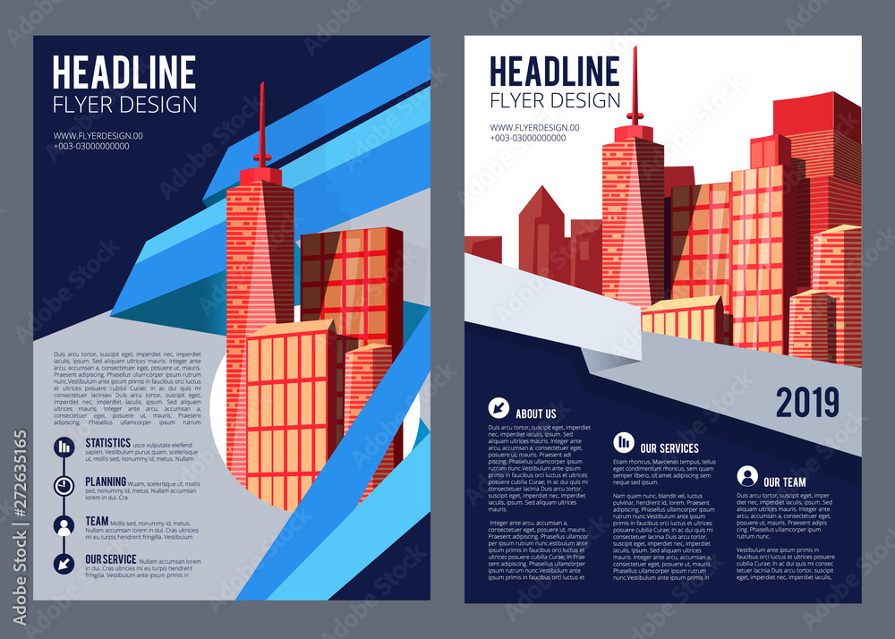 Real estate flyer Brochure cover building company leaflet modern Real estate flyer Brochure cover building company leaflet modern