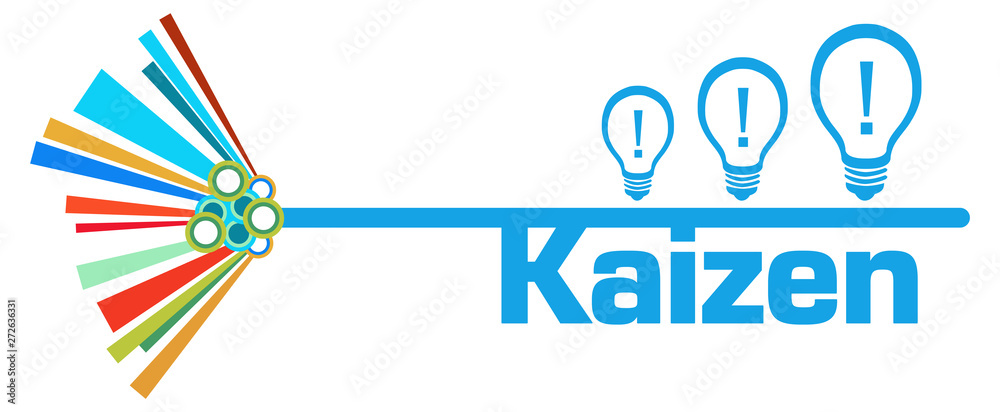 Obraz premium Kaizen Colorful Graphical Element Symbol 