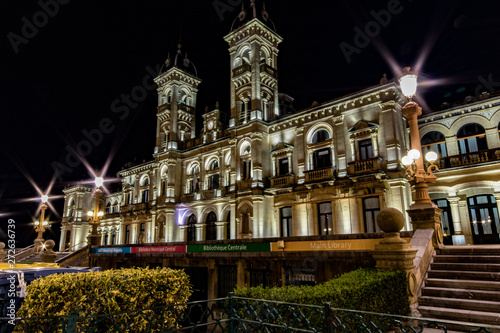 city hall at night