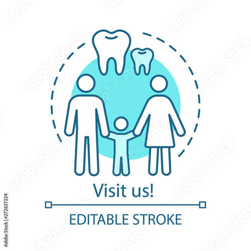 Visit us concept icon