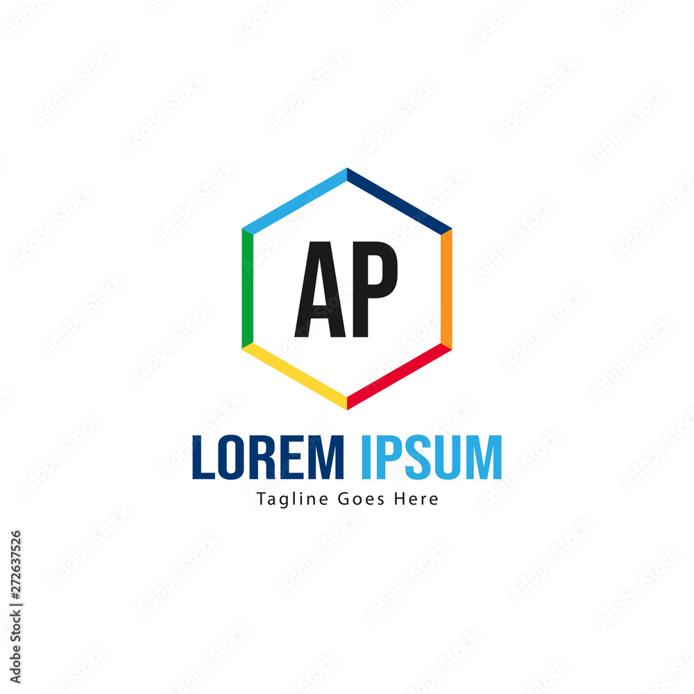 AP Letter Logo Design. Creative Modern AP Letters Icon Illustration AP Letter Logo Design. Creative Modern AP Letters Icon Illustration
