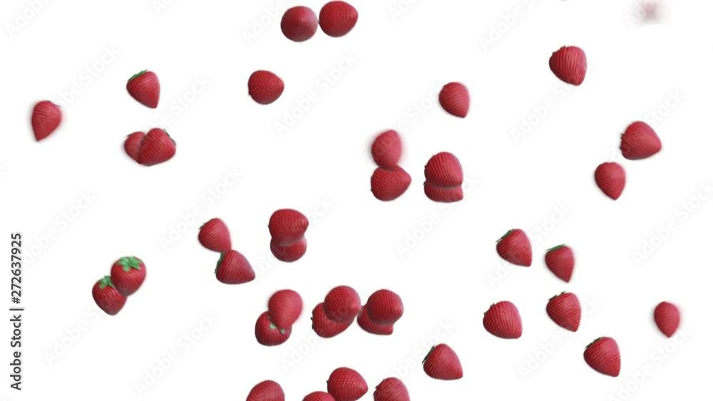 Strawberries on white background with mask Strawberries on white background with mask