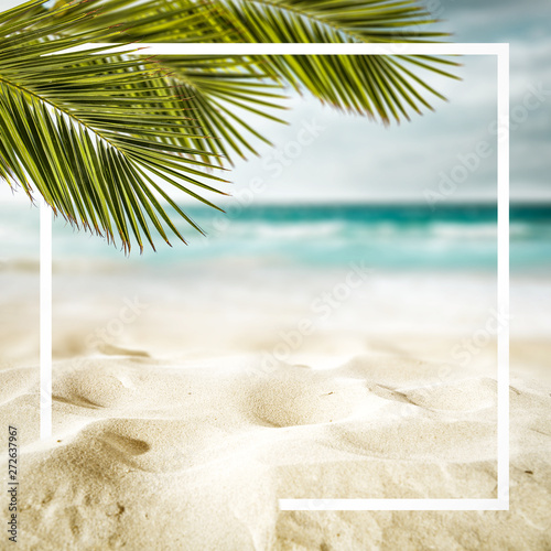 Summer background of beach and free space for your decoration. 