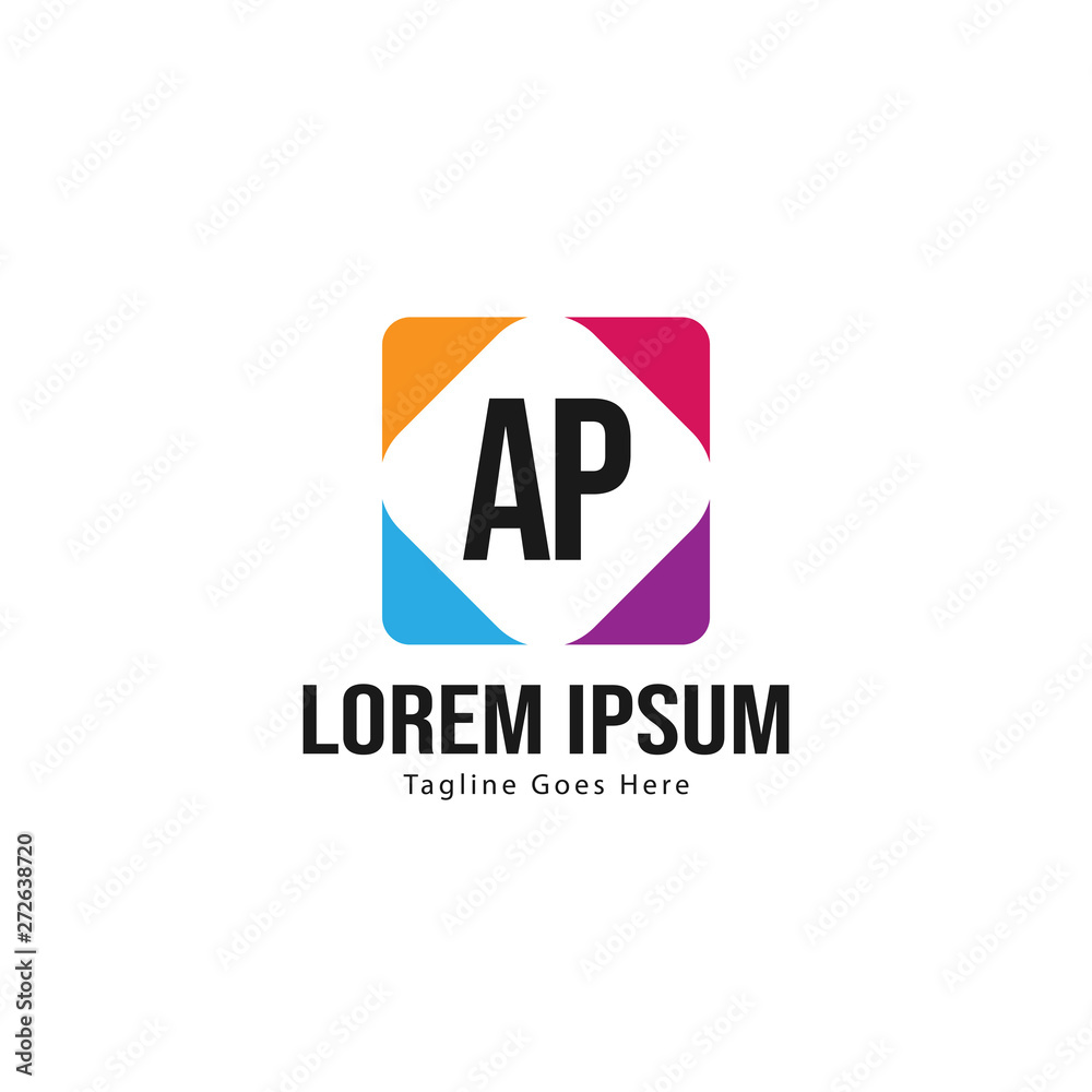 AP Letter Logo Design. Creative Modern AP Letters Icon Illustration AP Letter Logo Design. Creative Modern AP Letters Icon Illustration
