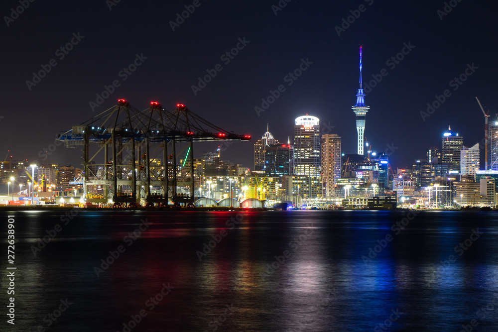 Night View at Devonport in Auckland, New Zealand