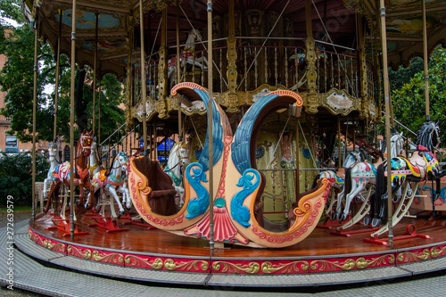 carousel on a park in Toulouse photo