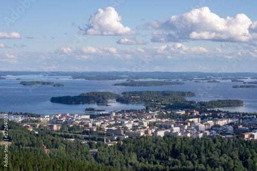 Landscape of Kuopio from the Puijo Lookout