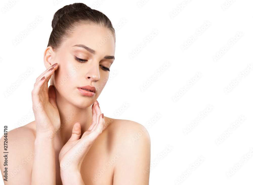 Beautiful face of young woman with health fresh skin Beautiful face of young woman with health fresh skin