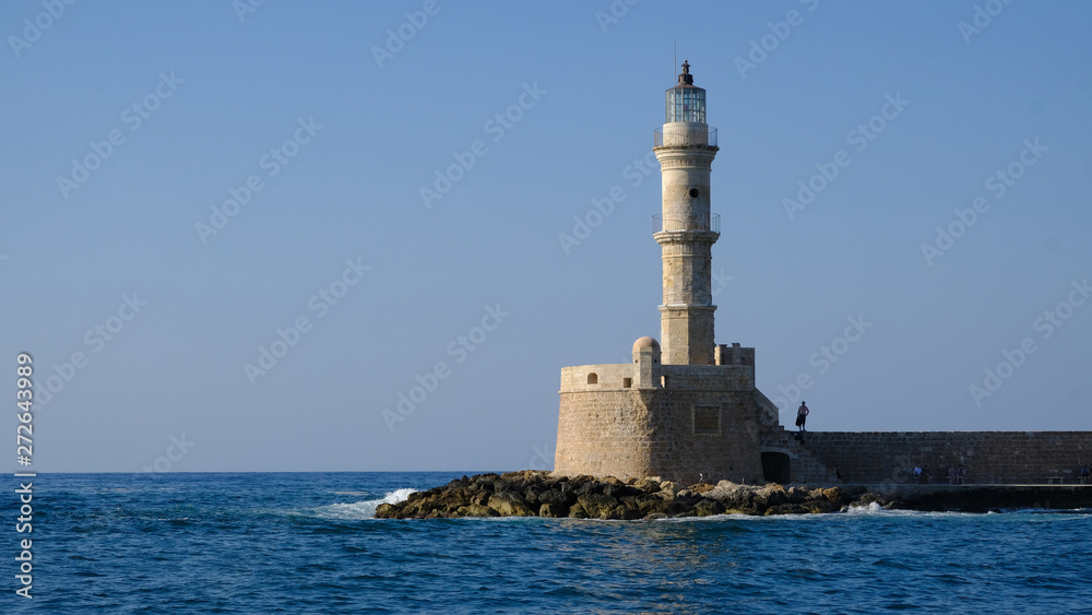 Chania Venetian Lighthouse, Chania, Crete, Greece