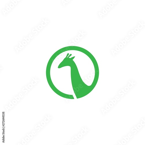 Giraffe logo template vector icon illustration